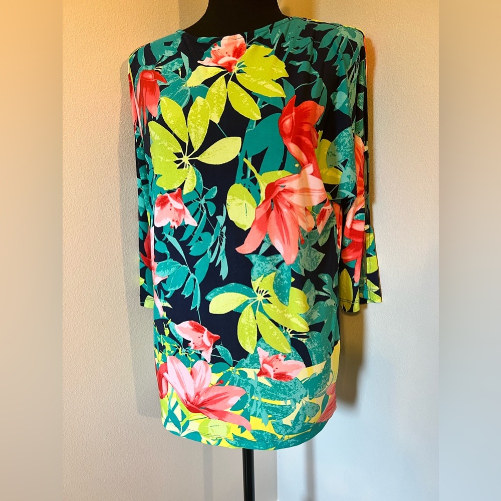 Ruby Rd Split Sleeve Stretch Top - New